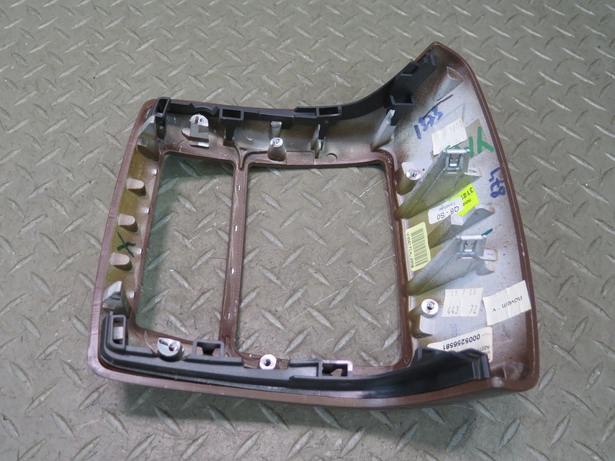 07-09 Mercedes W221 S63 AMG Front & Rear Center Console Wood Trim Panel Damaged