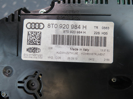 14-15 Audi RS5 8F7 Instrument Cluster Gauge Speedometer 8T0920984H OEM