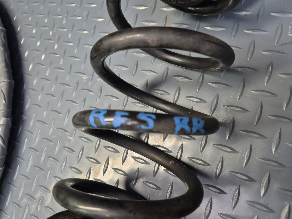 13-15 Audi RS5 8F7 Convert Rear Suspension Left & Right Coil Spring Set 87K OEM