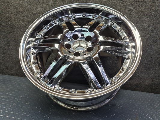 Brabus Monoblock VI Style R19" Alloy Wheel Rim 19X9.5J ET37 Chrome Aftermarket