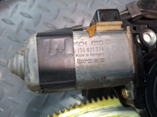1994-1997 BMW E31 840Ci Rear Left Quarter Window Regulator w Motor