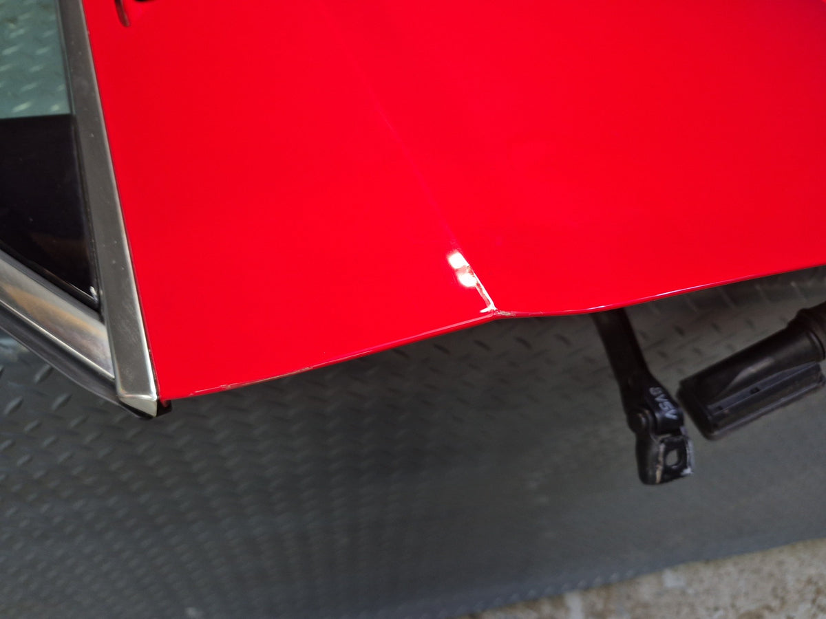 15-20 Audi S3 8VS Sedan Front Left Door Shell Panel Assembly Misano RED OEM