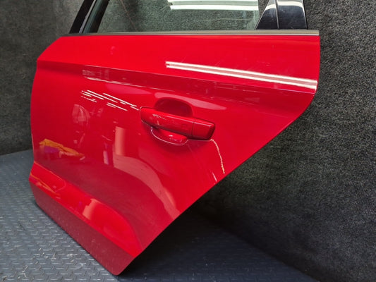 15-20 Audi S3 8VS Sedan Rear Left Door Shell Panel Misano RED Assembly OEM
