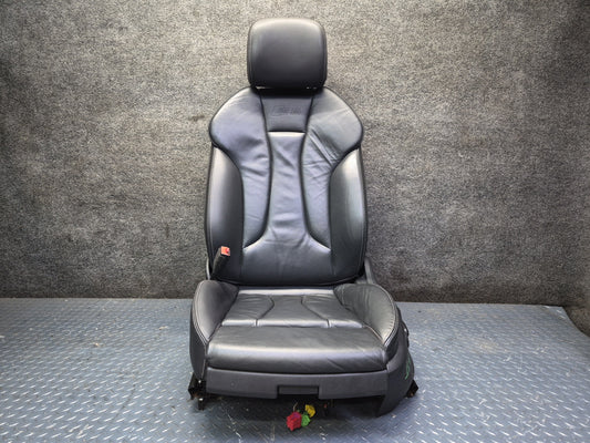 15-16 Audi S3 8VS Sedan 4D00R Front & Rear Seat Set Leather Black OEM