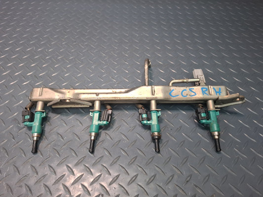 10-12 Lexus UVF46L LS600h 2URFSE Set of 2 Left & Right Fuel Rail w Injectors OEM