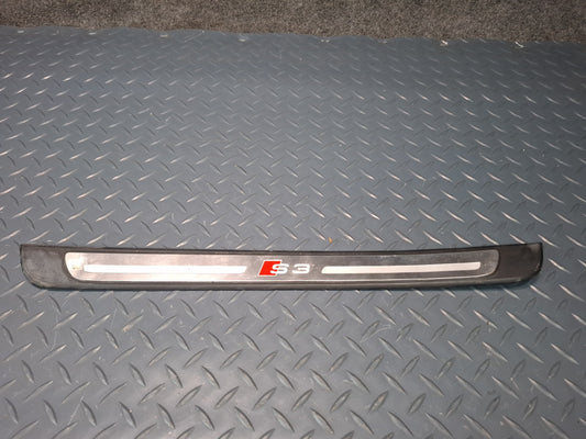15-16 Audi S3 8VS Sedan Set of 4 Front & Rear Door Entrance Sill Scuff Trim OEM