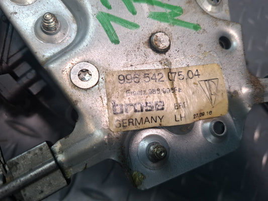 1999-2004 Porsche 911 996 Left Door Window Regulator w Motor 99654207504