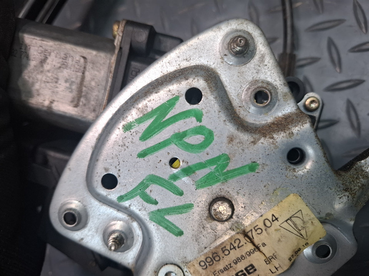 1999-2004 Porsche 911 996 Left Door Window Regulator w Motor 99654207504