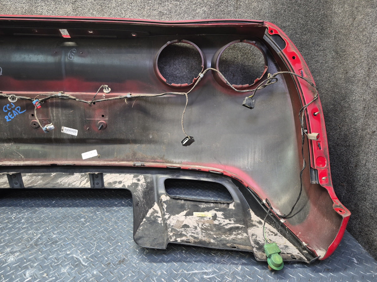 05-13 Chevrolet Corvette C6 Rear Bumper Cover RED w Diffuser & Wire OEM