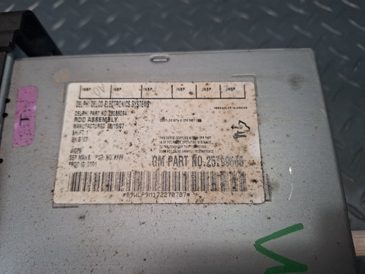 2008-2009 Hummer H2 Radio CD Player Receiver Head Unit 25799568 Damaged