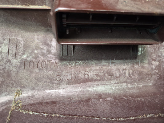 86-89 Toyota Supra MK3 Front Left Under Dash Lower Knee Trim Panel Maroon OEM