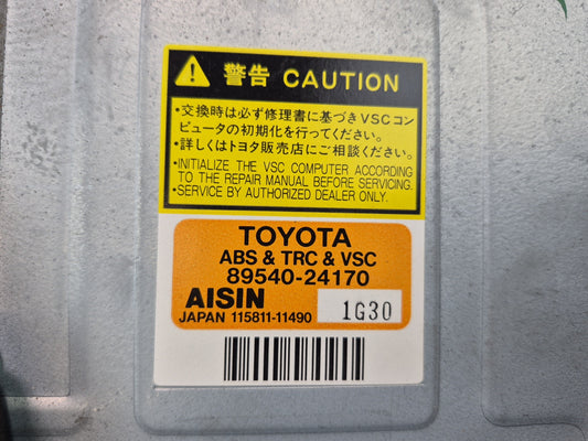 02-05 Lexus UZZ40 SC430 ABS TRC VSC Skid Traction Control Module 89540-24170 OEM