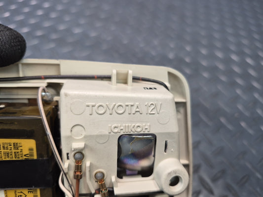 02-10 Lexus UZZ40 SC430 Overhead Console Dome Reading Light Homelink Beige OEM