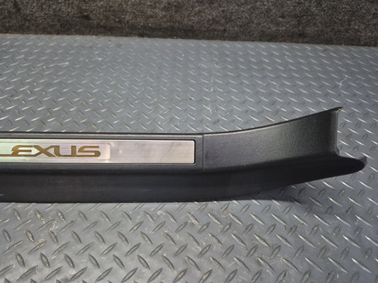 02-05 Lexus UZZ40L SC430 Left & Right Door Step Scuff Sill Plate Trim Set OEM