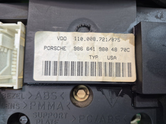 2000 Porsche Boxster 986 M/T Instrument Cluster Gauge Speedometer 98664198048