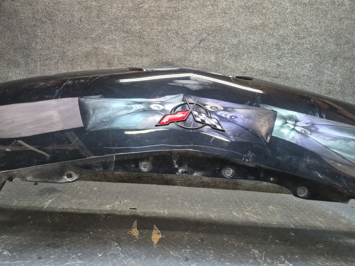 97-04 Chevrolet Corvette C5 Front Bumper Cover Black OEM