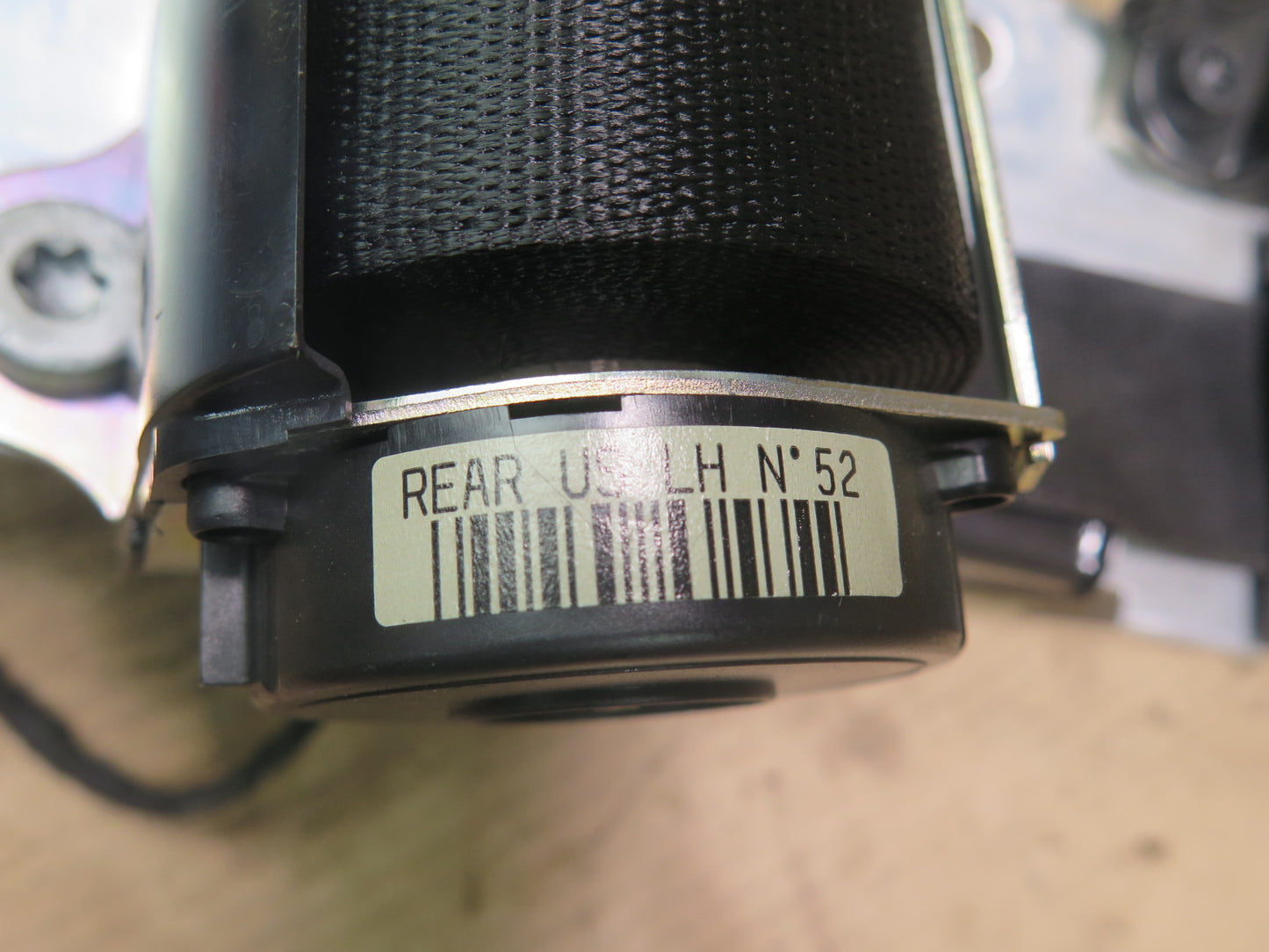 09-15 MINI COOPER R57 CONVERTIBLE ROLL OVER BAR REAR LEFT & RIGHT SEAT BELTS OEM