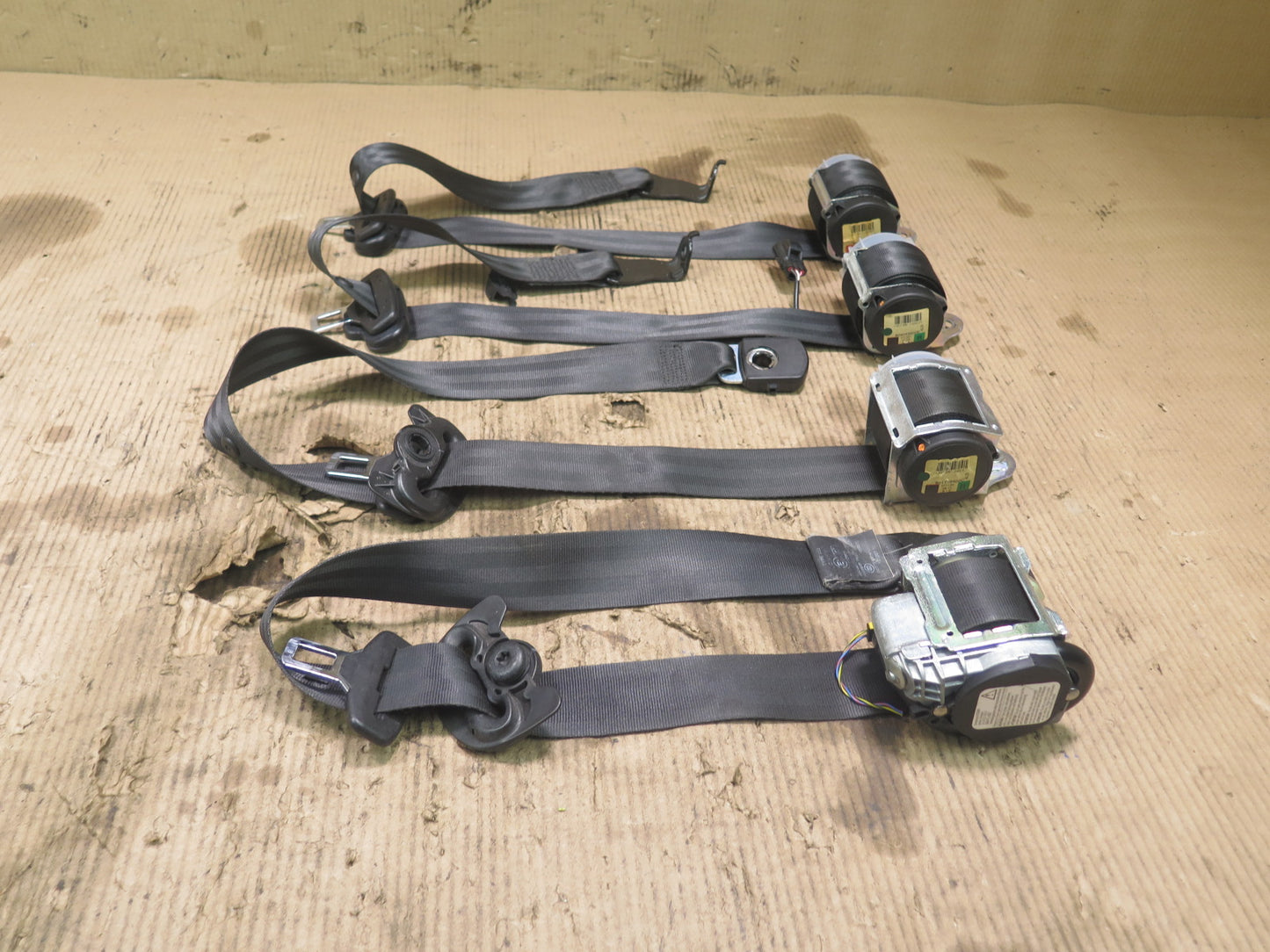 06-12 RANGE ROVER SPORT L320 SET OF 4 FRONT & REAR SEAT BELT RETRACTOR OEM
