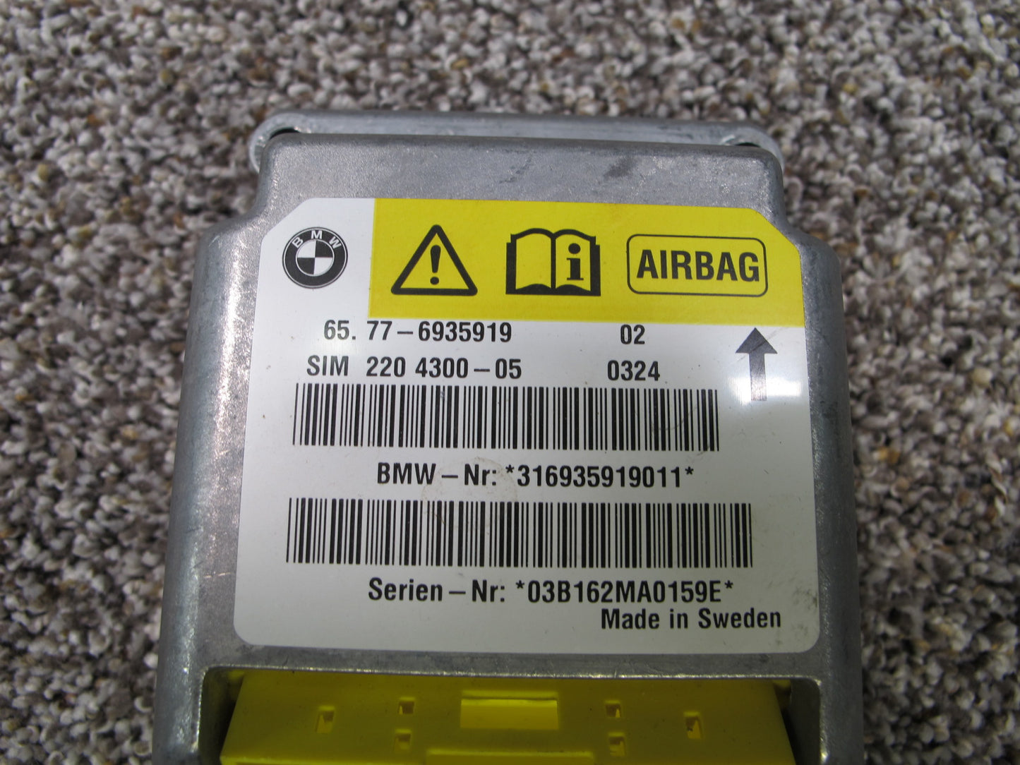 2003-2005 BMW Z4 E85 Main SRS Air Bag Control Module OEM