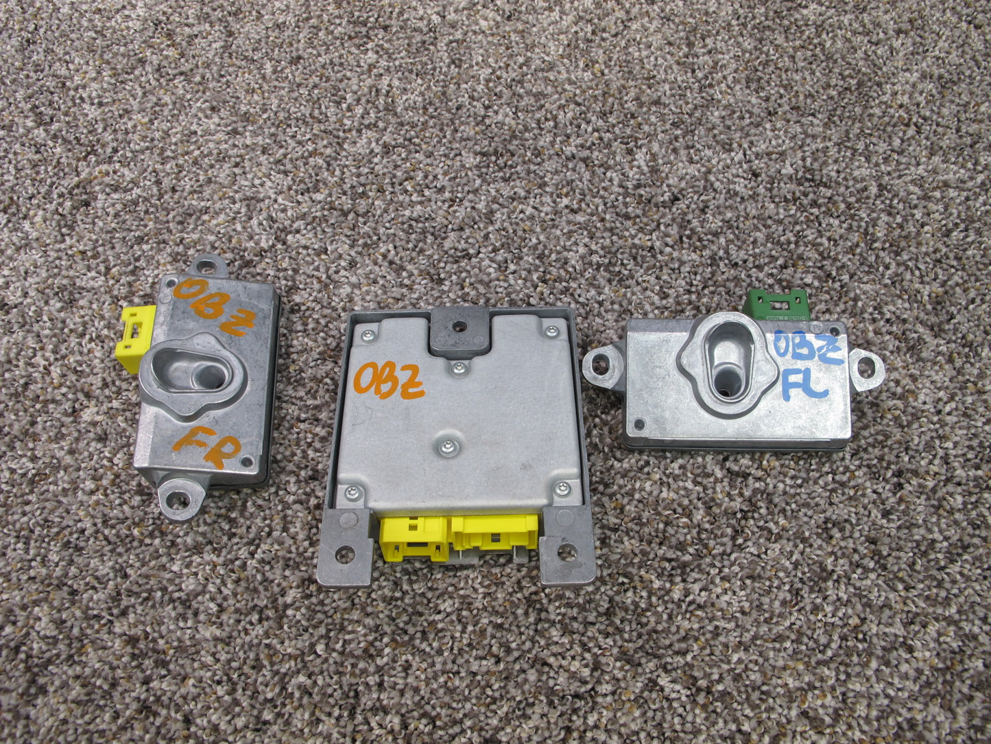 2003-2005 BMW Z4 E85 B-Pillar SRS Air Bag Control Module & Door Impact Sensors OEM