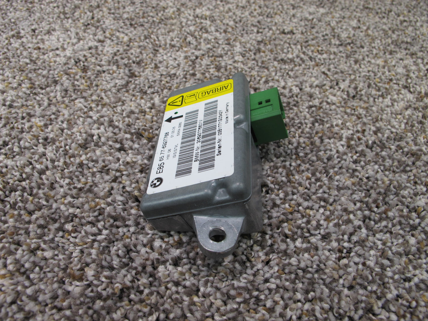 2003-2005 BMW Z4 E85 B-Pillar SRS Air Bag Control Module & Door Impact Sensors OEM
