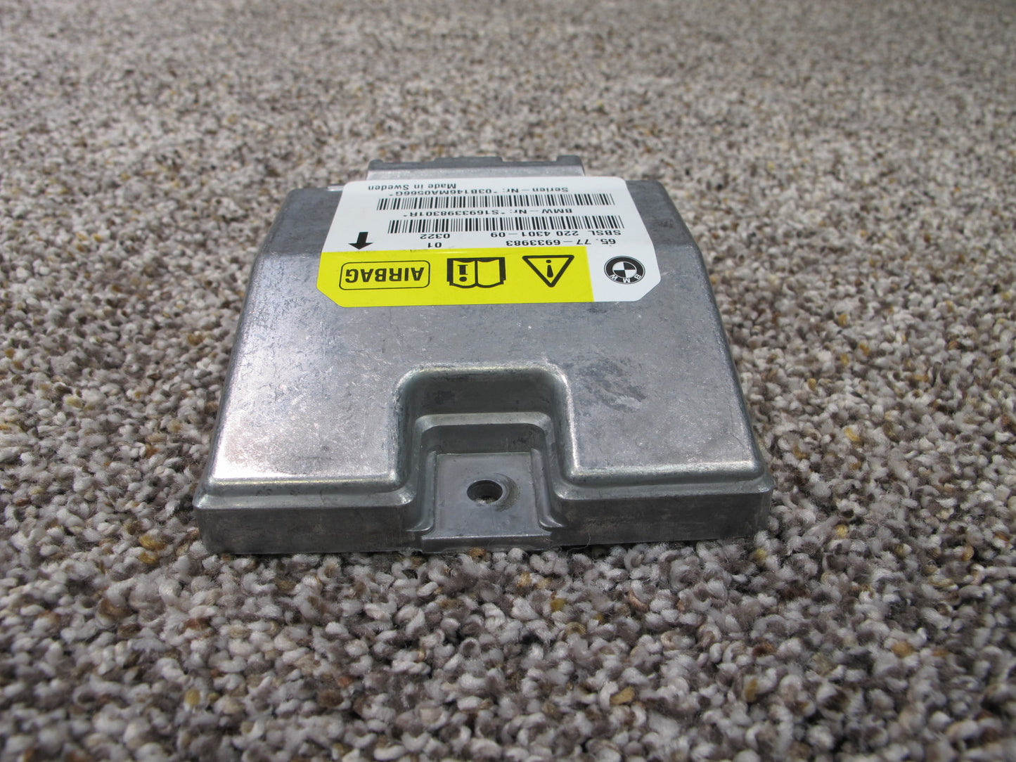2003-2005 BMW Z4 E85 B-Pillar SRS Air Bag Control Module & Door Impact Sensors OEM