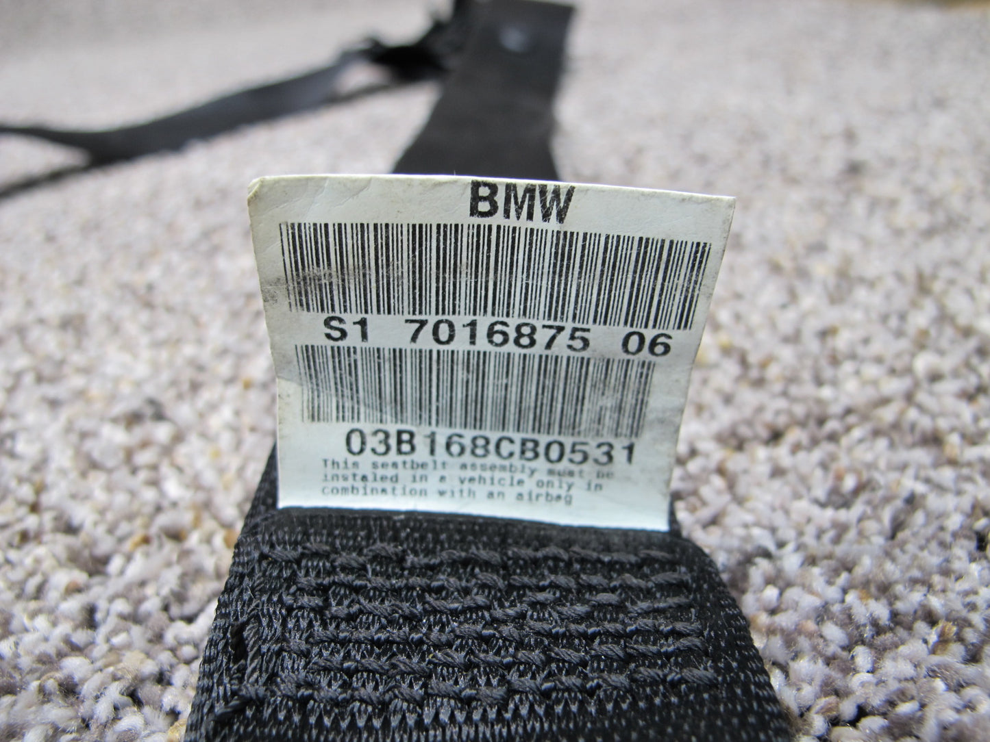 2003-2008 BMW Z4 E85 Left and Right Seat Belts Set OEM