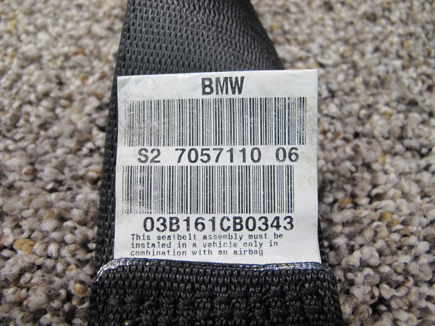 2003-2008 BMW Z4 E85 Left and Right Seat Belts Set OEM