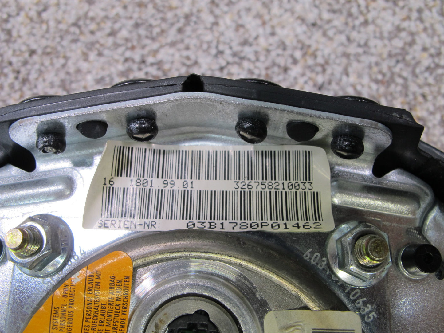 2003-2006 BMW Z4 E85 Steering Wheel SRS Air Bag OEM