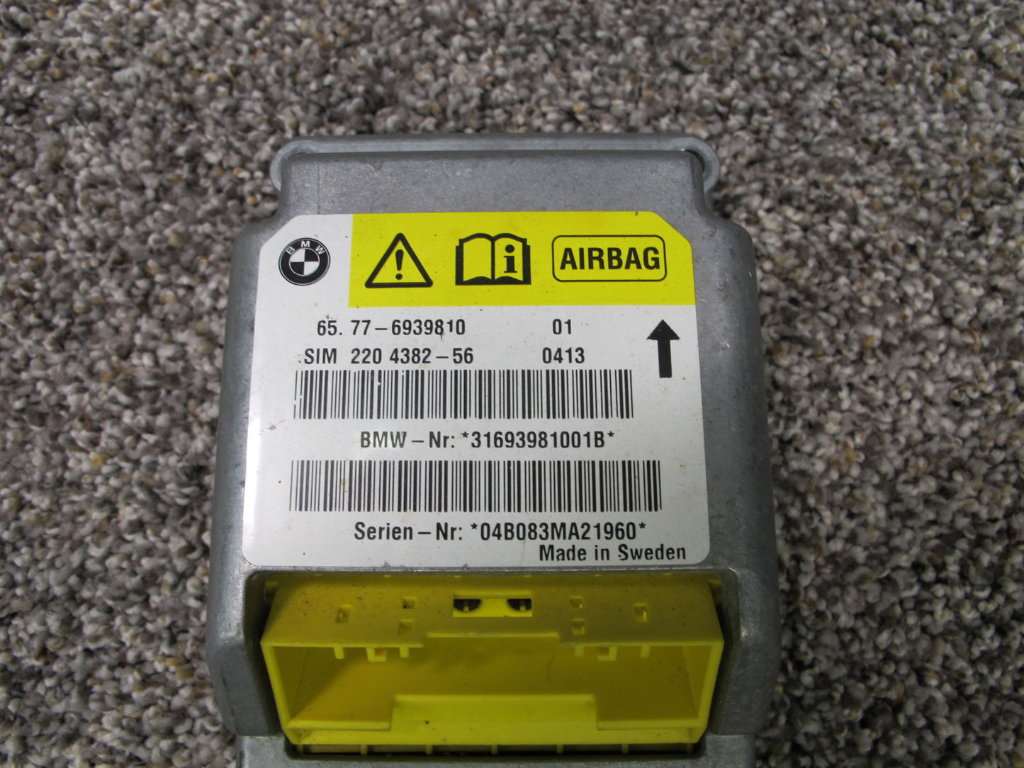 2003-2005 BMW Z4 E85 Main SRS Air Bag Control Module OEM