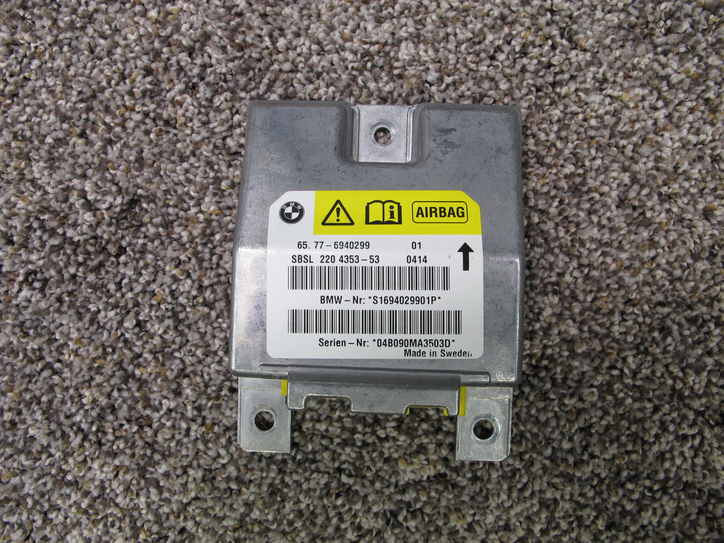 2003-2008 BMW Z4 E85 B-Pillar Left and Right SRS Air Bag Control Module & Door Impact Sensors OEM
