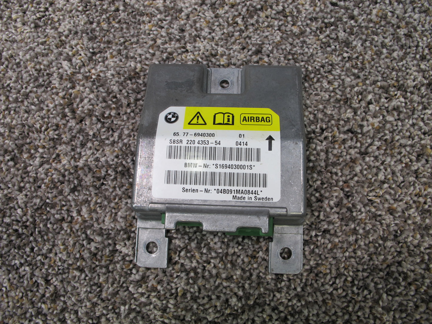 2003-2008 BMW Z4 E85 B-Pillar Left and Right SRS Air Bag Control Module & Door Impact Sensors OEM