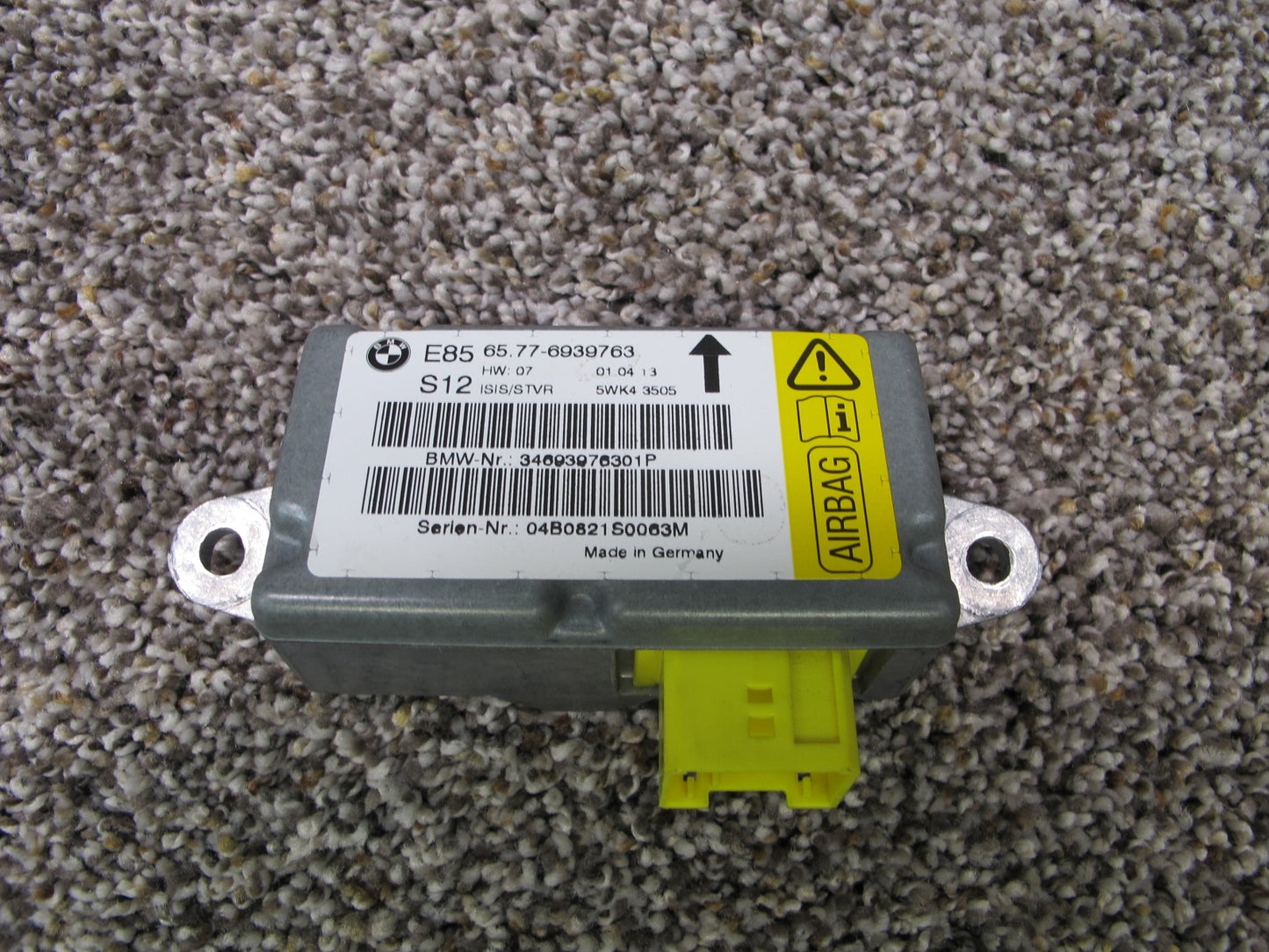 2003-2008 BMW Z4 E85 B-Pillar Left and Right SRS Air Bag Control Module & Door Impact Sensors OEM