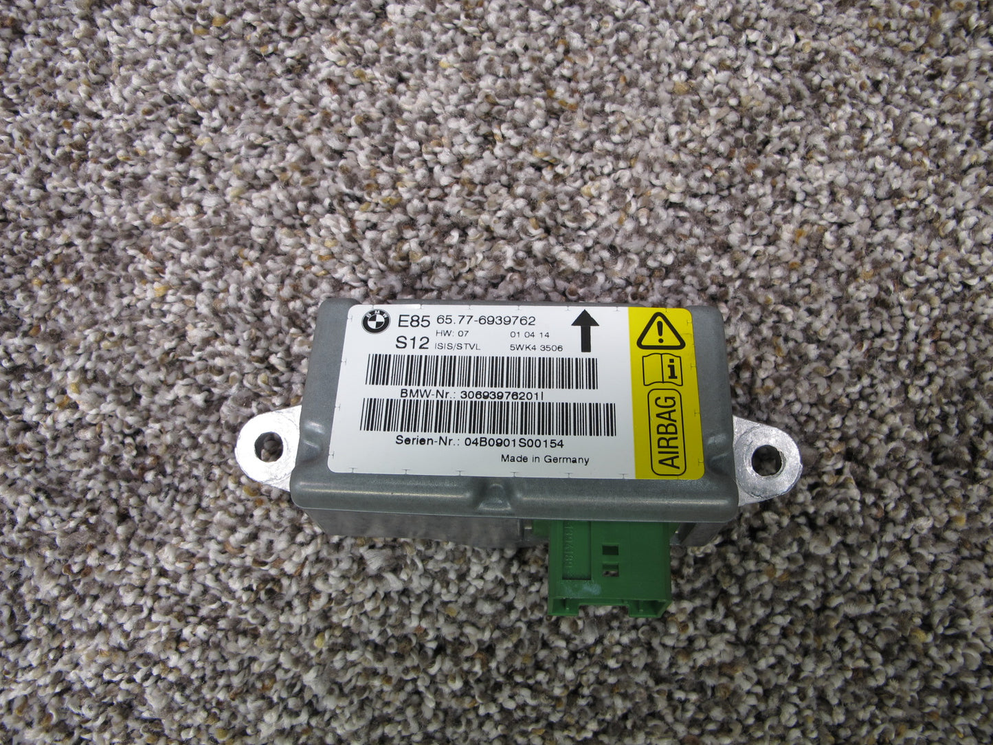 2003-2008 BMW Z4 E85 B-Pillar Left and Right SRS Air Bag Control Module & Door Impact Sensors OEM