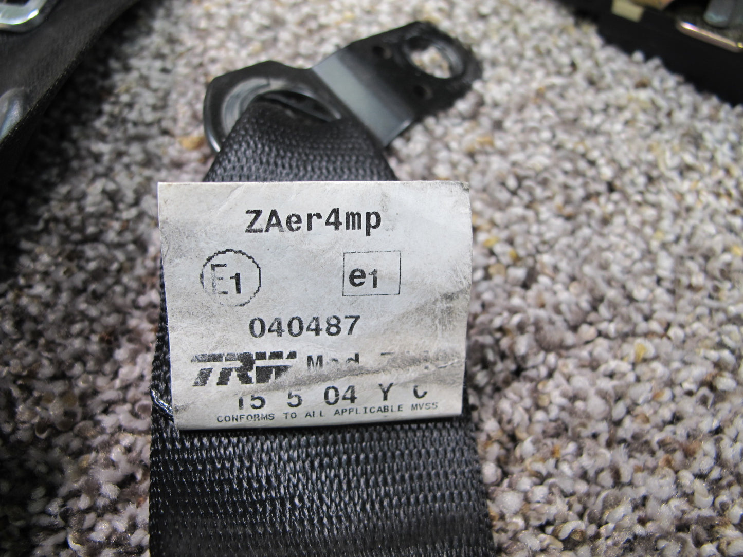 2003-2008 BMW Z4 E85 Left and Right Seat Belts Set OEM