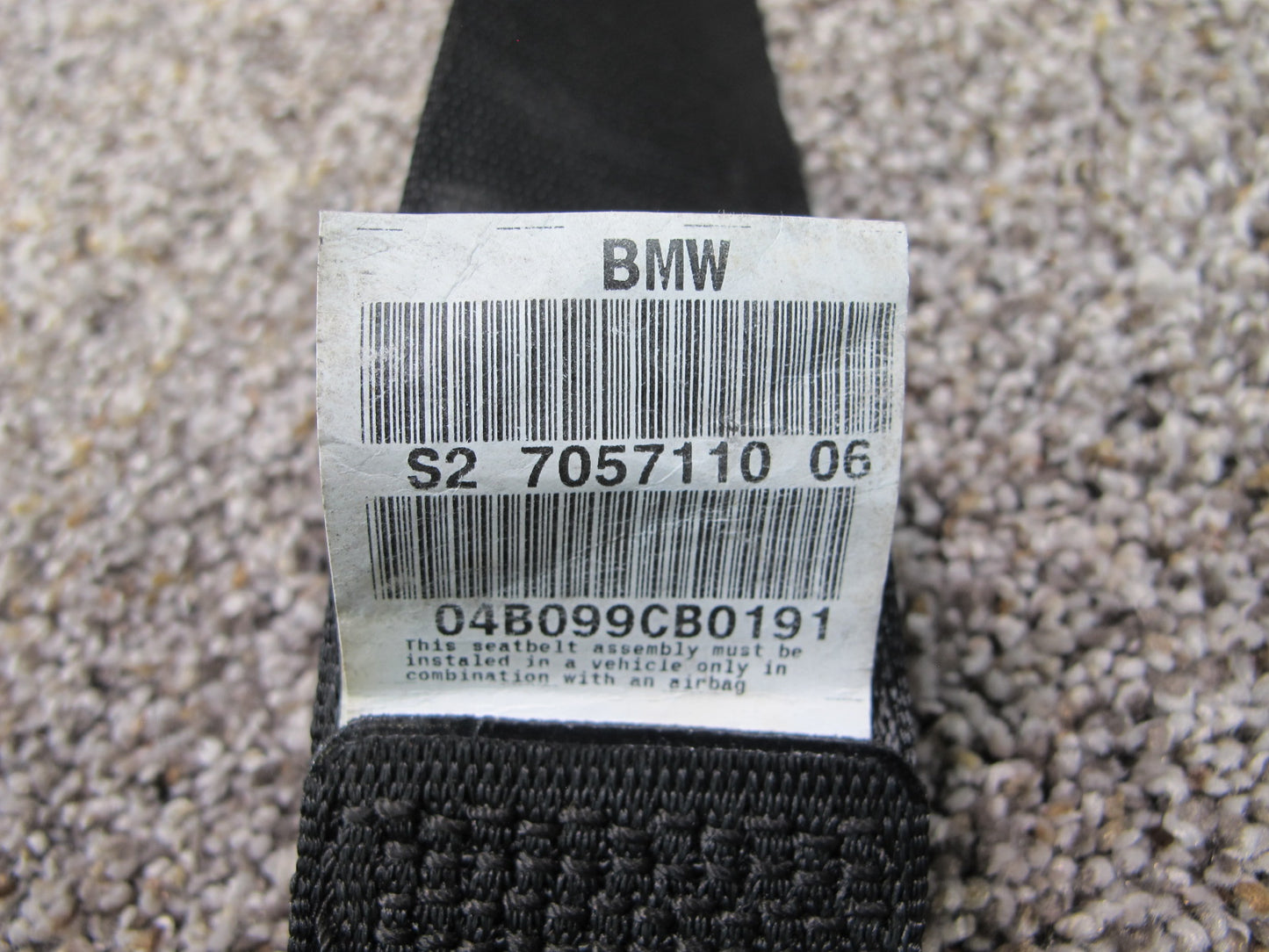 2003-2008 BMW Z4 E85 Left and Right Seat Belts Set OEM