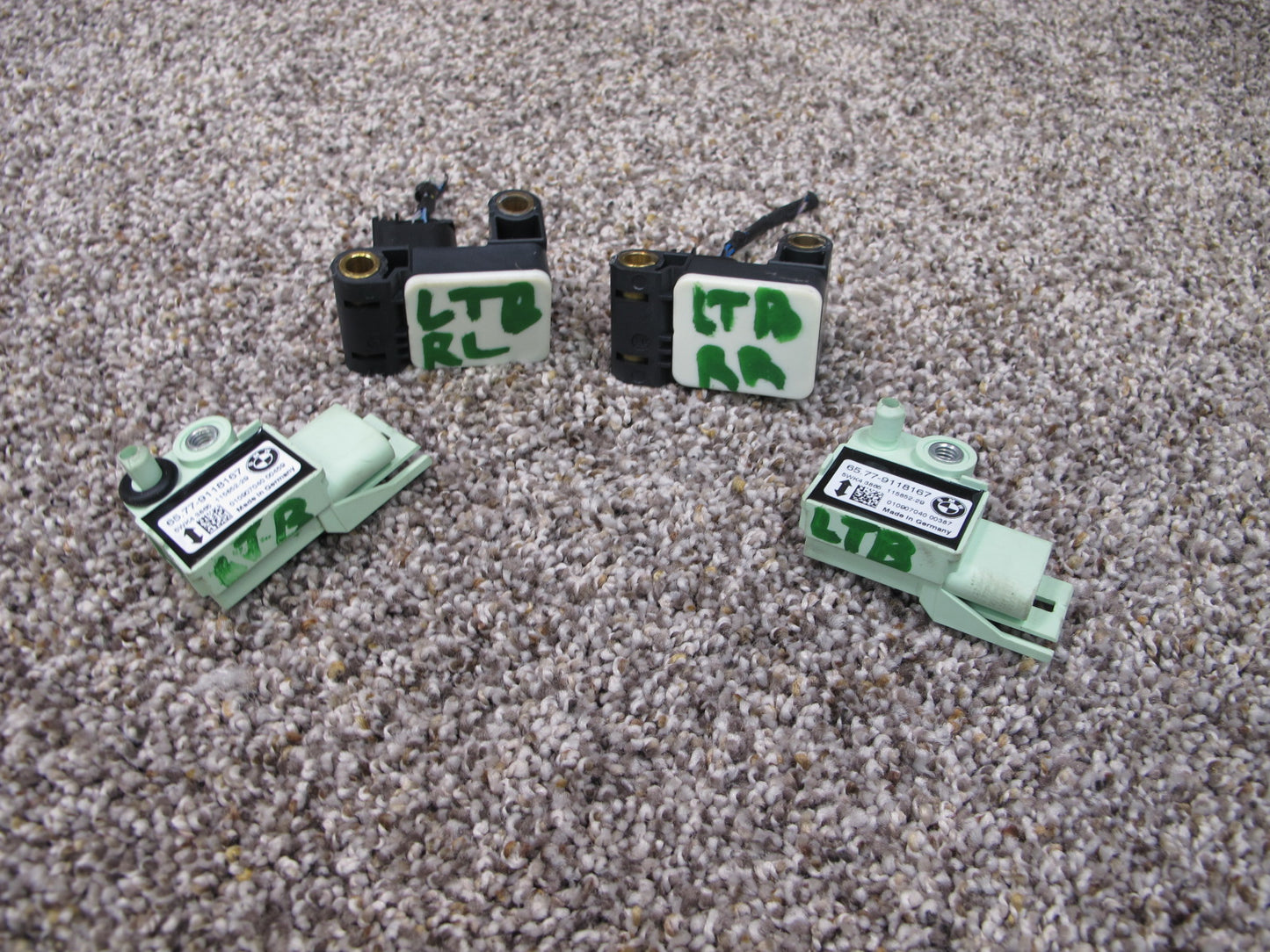 07-13 BMW E93 E92 SET OF 4 FRONT RIGHT & LEFT DOOR IMPACT CRASH SENSOR OEM