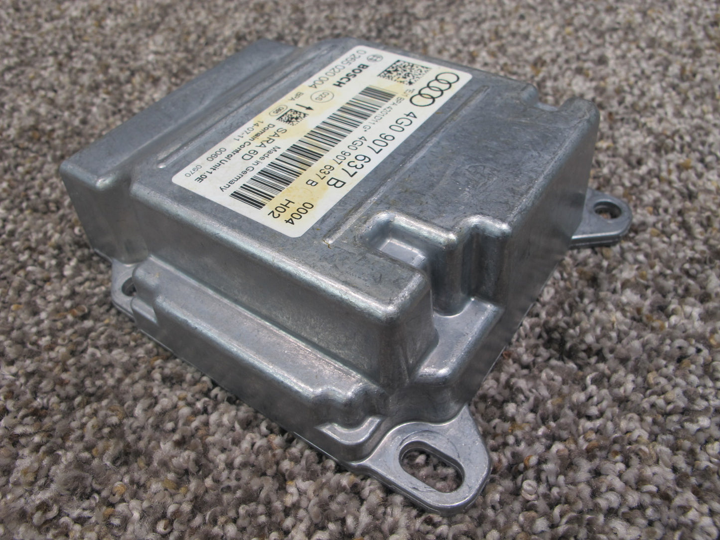 12-14 AUDI A7 A6 YAW RATE SPEED SENSOR MODULE 4G0907637B OEM