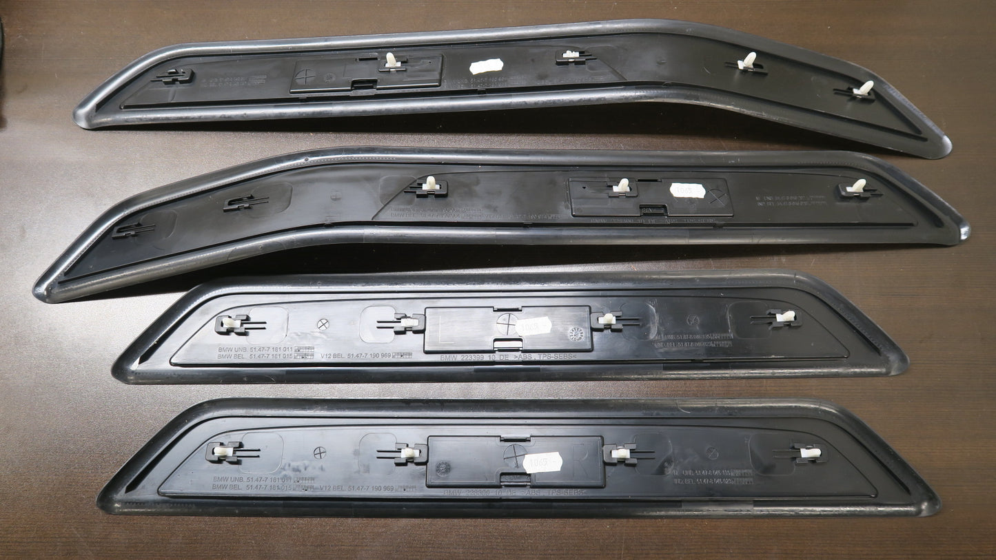 2009-2015 BMW 750Li F02 7-Series Long M Package Door Sill Entrance Cover Set OEM