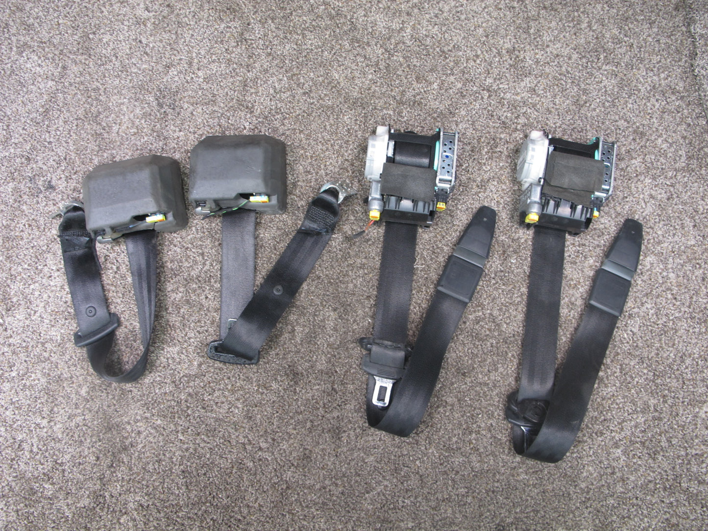 10-16 AUDI A4 S4 SET OF 4 FRONT & REAR SEATBELT RETRACTORS OEM