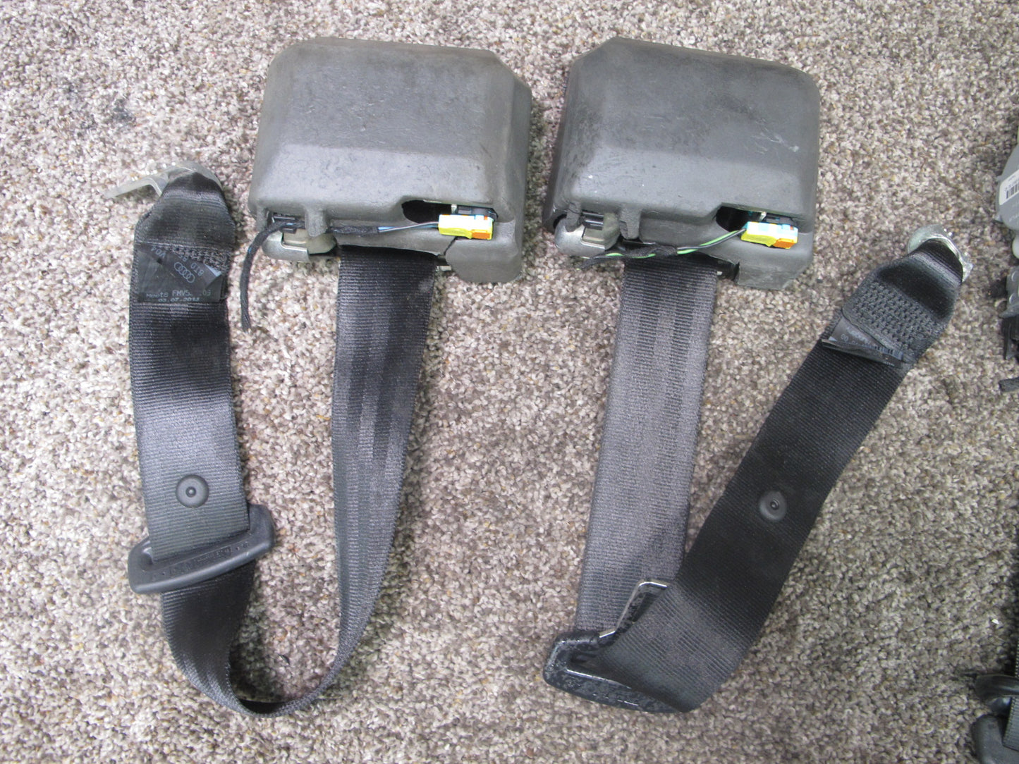 10-16 AUDI A4 S4 SET OF 4 FRONT & REAR SEATBELT RETRACTORS OEM