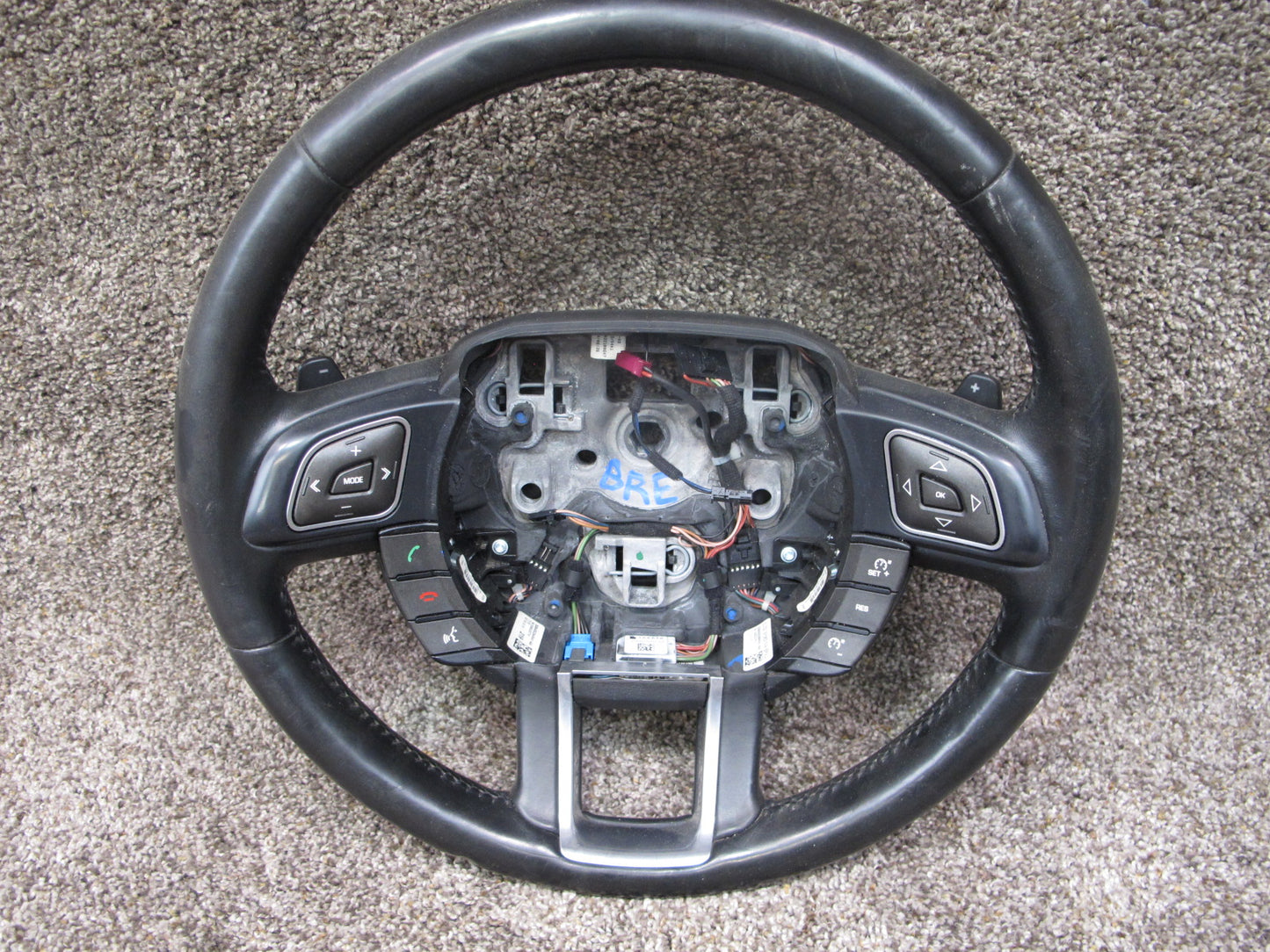 12-19 RANGE ROVER EVOQUE L538 LEATHER HEATED STEERING W CONTROLS & PADDLES OEM