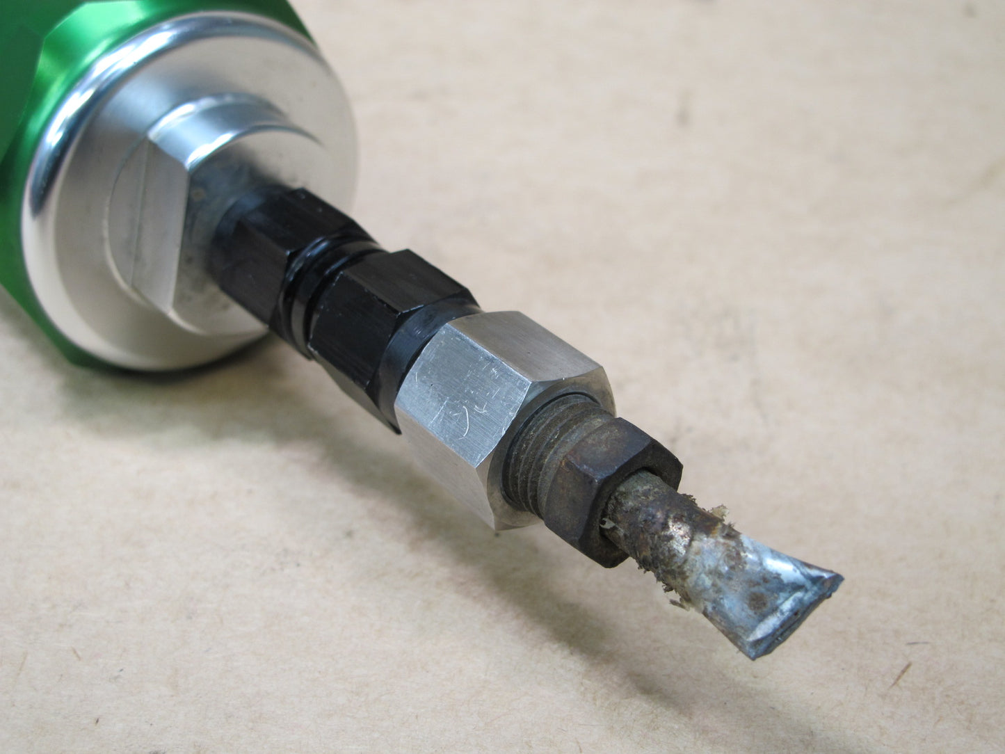 Fuelab In-line Fuel Filter S/N: 858148 Green