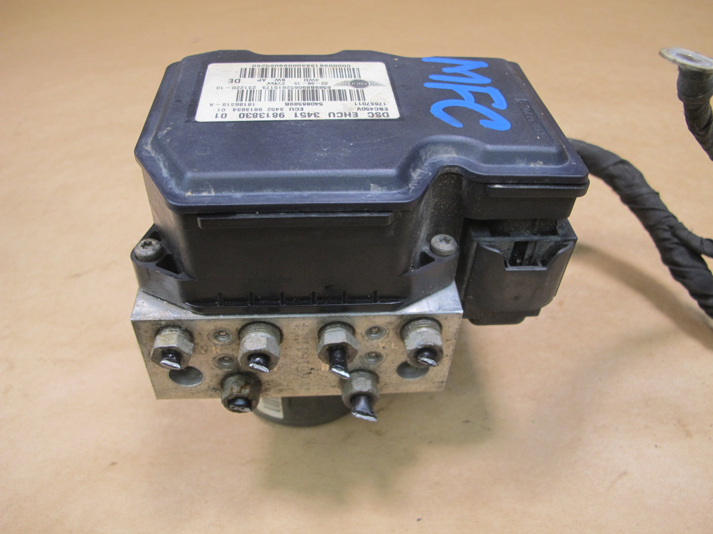 14-16 MINI COOPER S R60 COUNTRYMAN ABS PUMP CONTROL MODULE 9813830 OEM