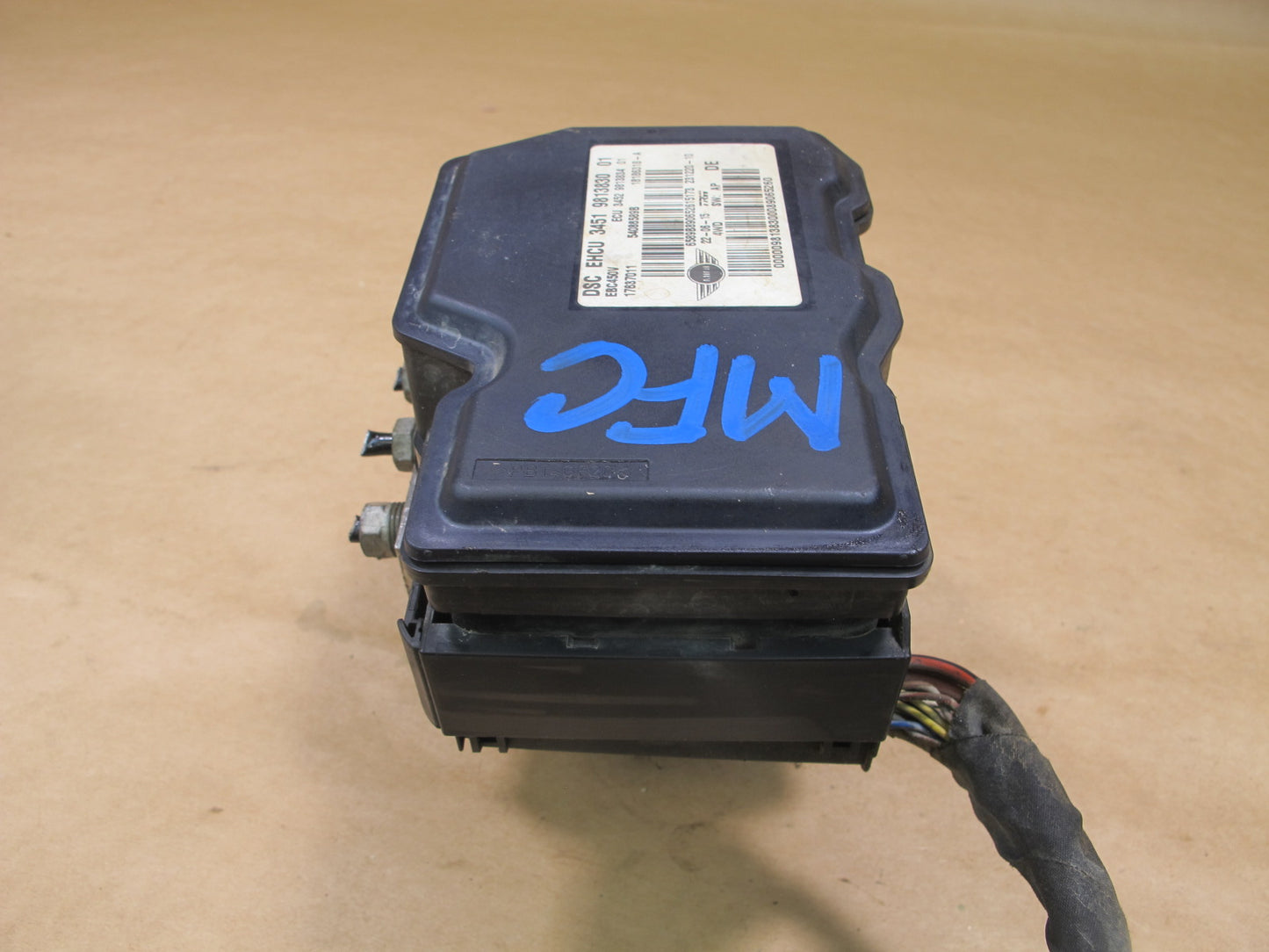 14-16 MINI COOPER S R60 COUNTRYMAN ABS PUMP CONTROL MODULE 9813830 OEM