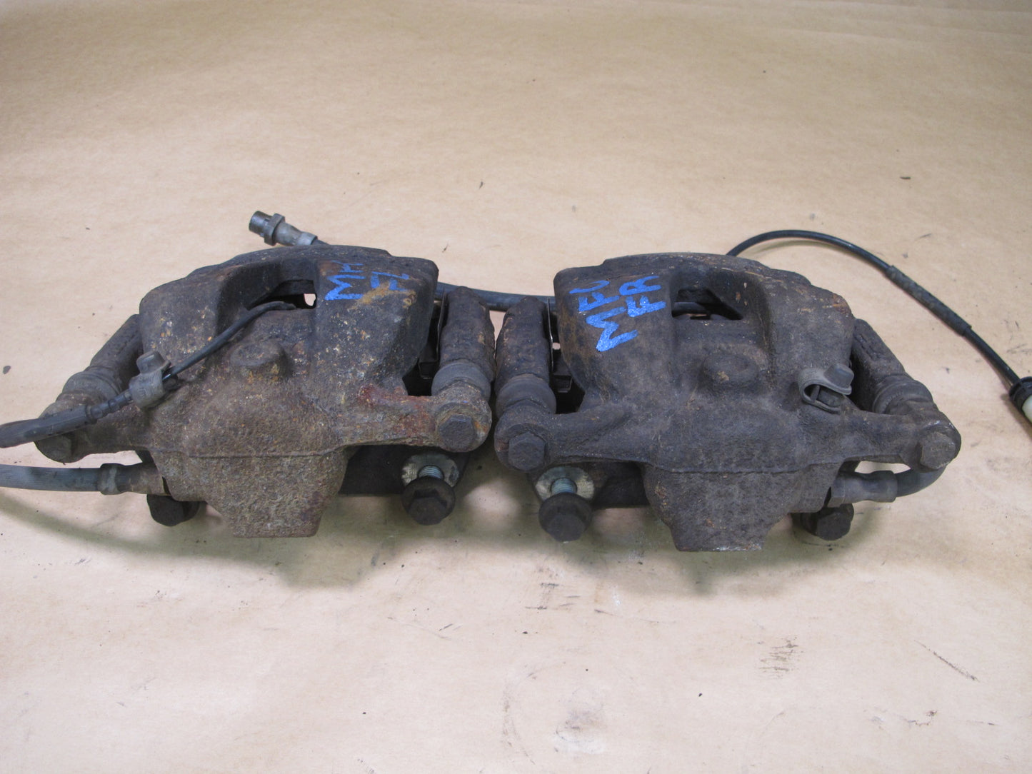 11-16 MINI COOPER S R61 R60 COUNTRYMAN SET OF 2 FRONT BRAKE CALIPER OEM