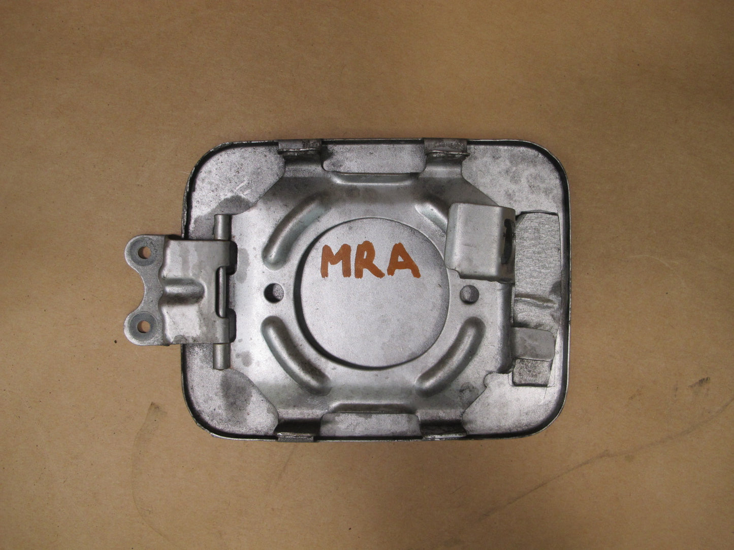 86-91 MAZDA RX7 LHD FUEL DOOR LAI COVER SILVER OEM