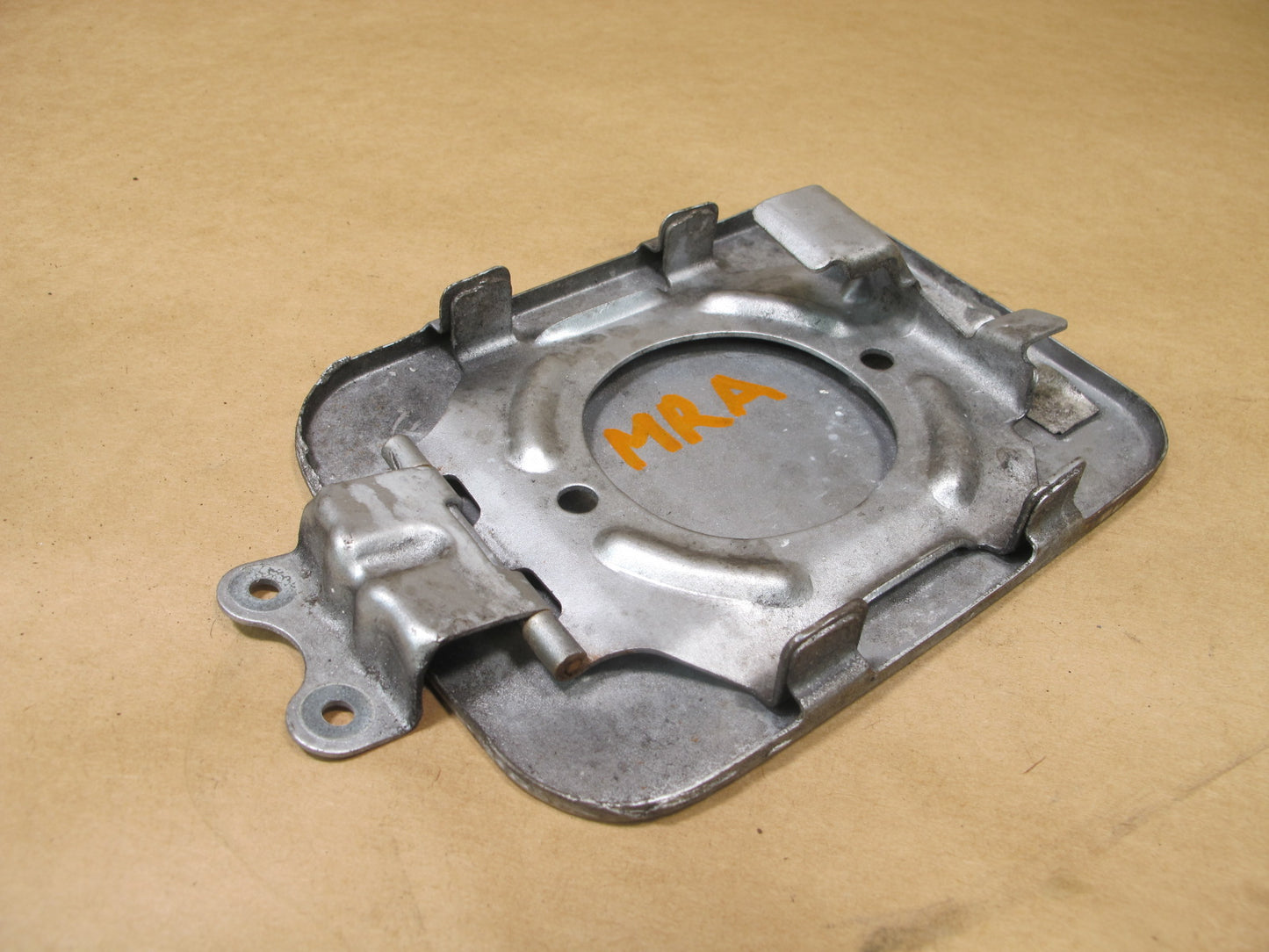 86-91 MAZDA RX7 LHD FUEL DOOR LAI COVER SILVER OEM