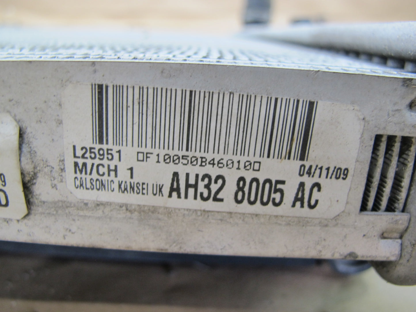 2010-2013 RANGE ROVER SPORT L320 ENGINE RADIATOR A/C CONDENSER ASSEMBLY