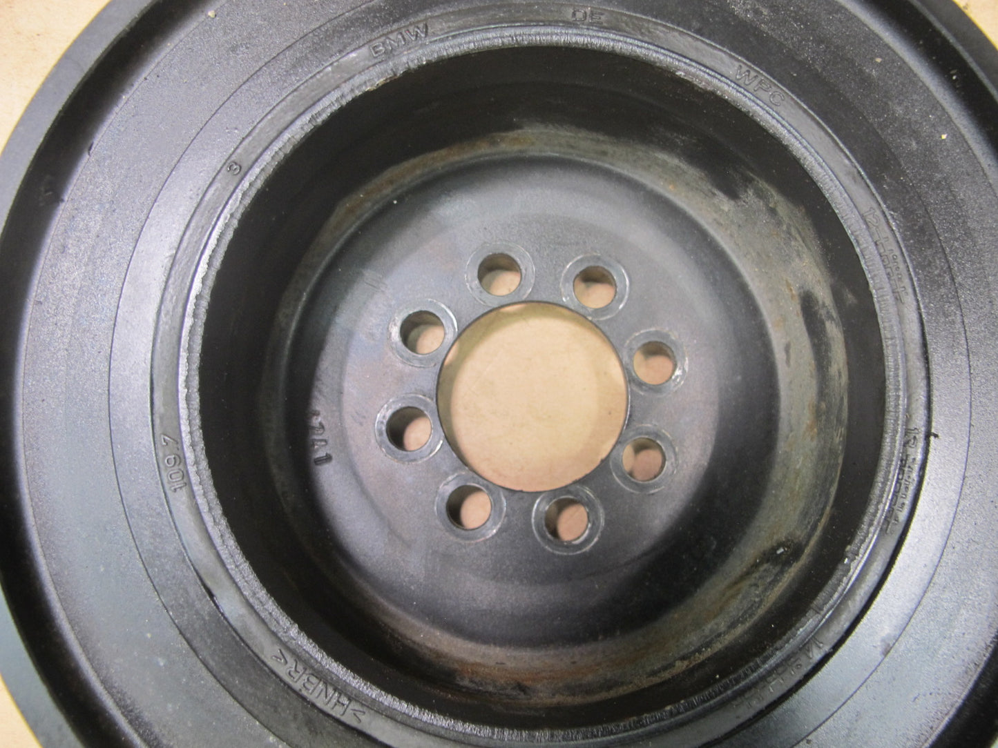 12-15 BMW F30 F31 3.0L N55 ENGINE CRANKSHAFT PULLEY HARMONIC BALANCER